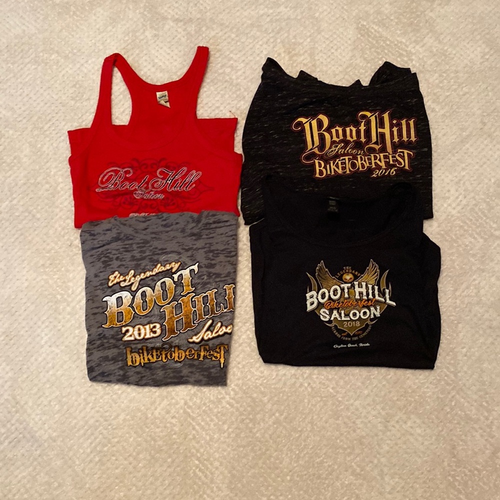 Women’s Boot Hill Salon Shirts Lot of 4